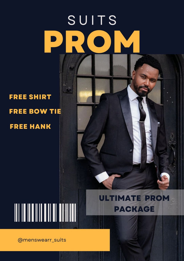 Harry Black 2 Piece Dinner Suit Package with Free Shirt Bow Tie & Hankie - Suits