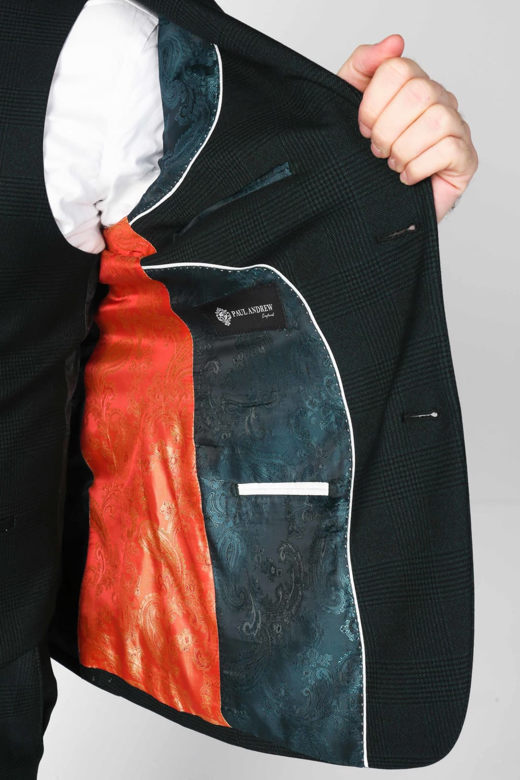 Jasper Green Men's Three Piece Suit - MENSWEARR.COM