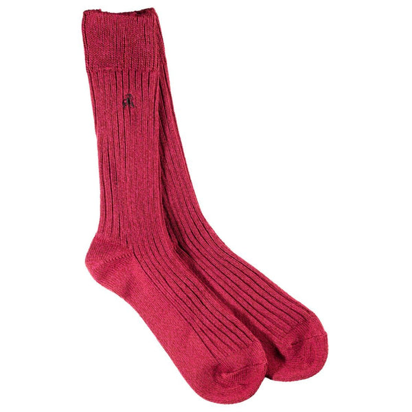 Burgundy Boot Socks - UK 7-11 (US 8-12 / EU 40-47) - Socks
