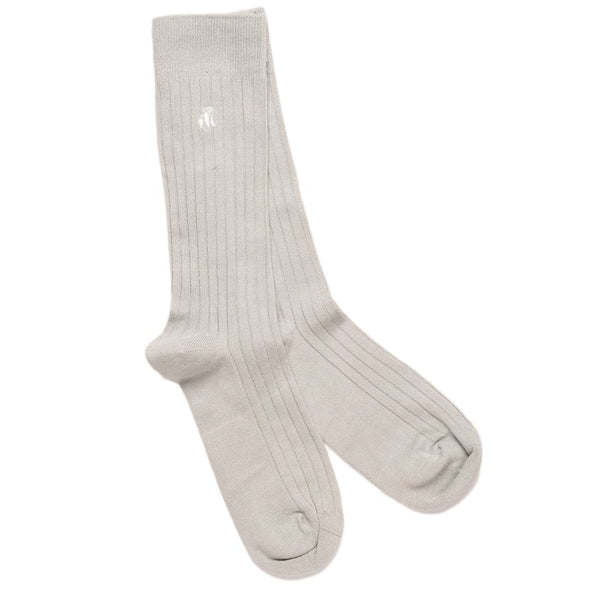 Light Grey Bamboo Socks - UK 7-11 (US 8-12 / EU 40-47) - Socks