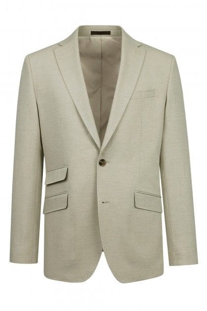 Torre Albert Beige Pure Wool Tweed Blazer - 34S Suit & Tailoring