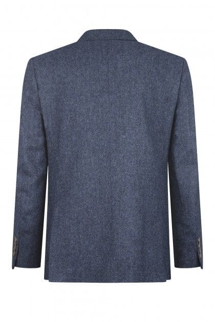 Torre Albert Blue Pure Wool Light Weight Tweed Blazer - Suits