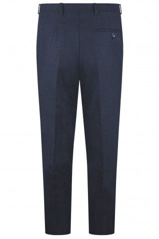 Torre Albert Royal Blue Pure Wool Light Weight Tweed Trousers - Suit & Tailoring