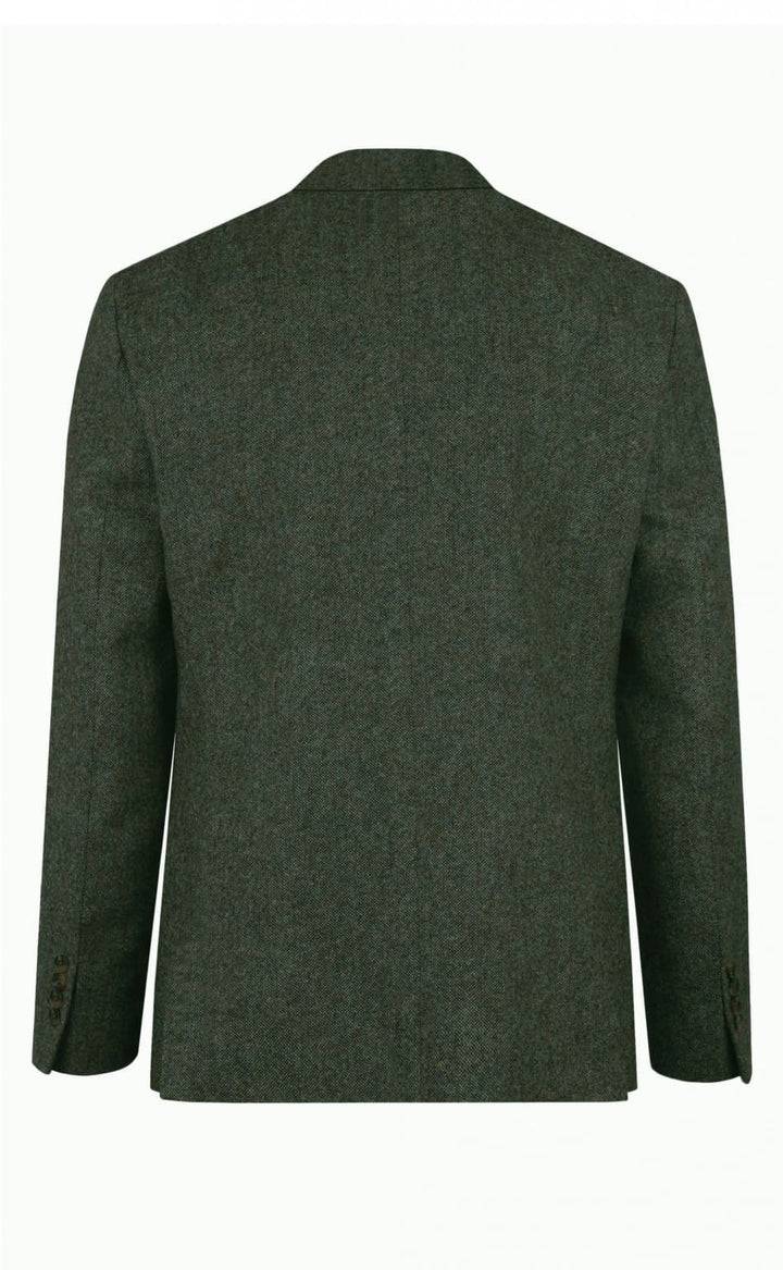 Torre Albert Green Pure Wool Tweed Blazer
