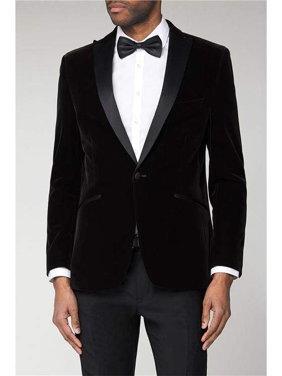 Antique Rogue Black Velvet Dresswear Jacket - 34S - Suit & Tailoring
