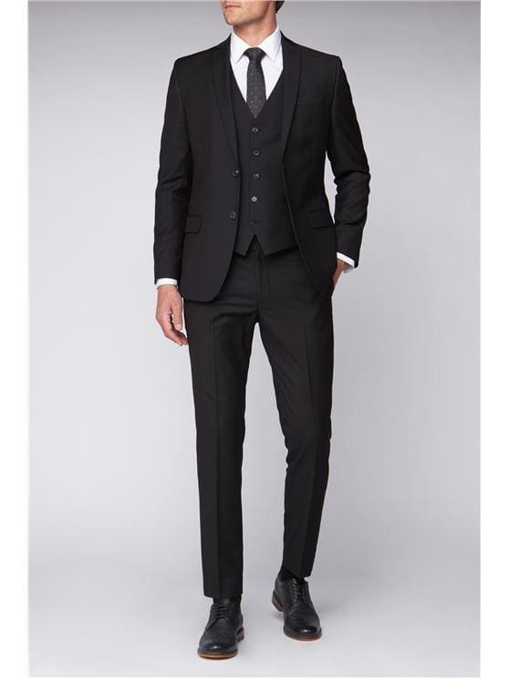 Antique Rogue Core Black Waistcoat - 34S - Suit & Tailoring