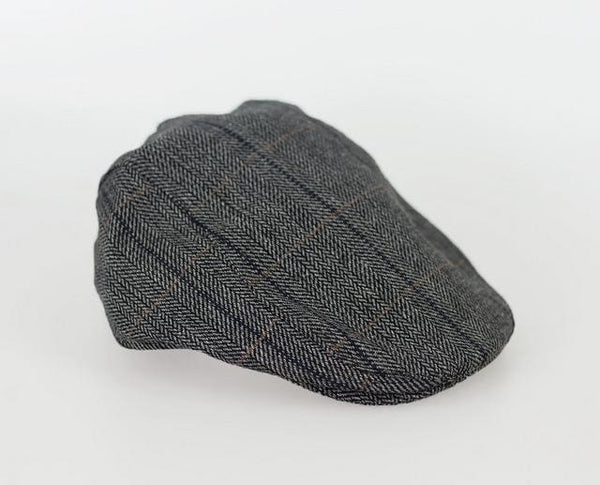 Cavani Albert Grey Check Flat Cap - S/M - Accessories