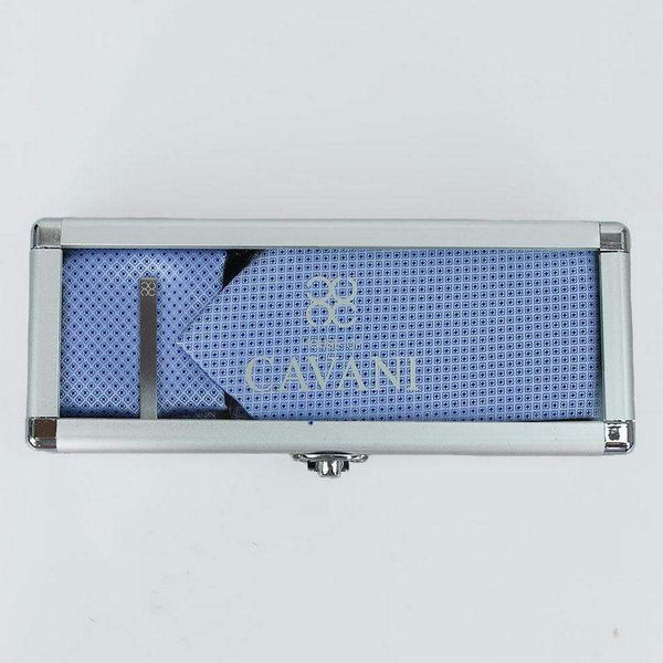 Blue Diamond Tie Hank Tie Pin Cufflinks Set - Accessories