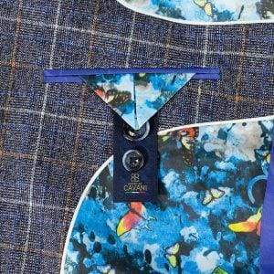 Cavani Bonita 3 Piece Blue Slim Fit Tweed Suit - Suit & Tailoring