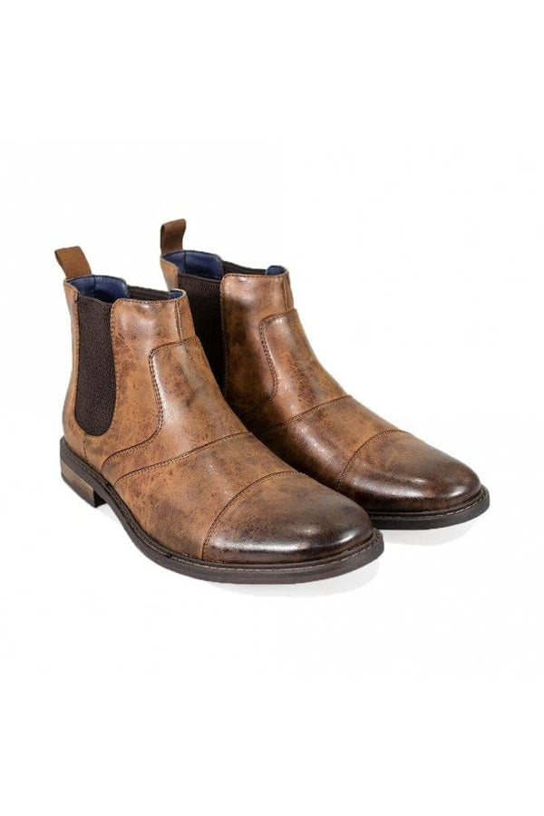 Cavani Bristol Tan Men’s Leather Boots - UK7 | EU41 - Boots