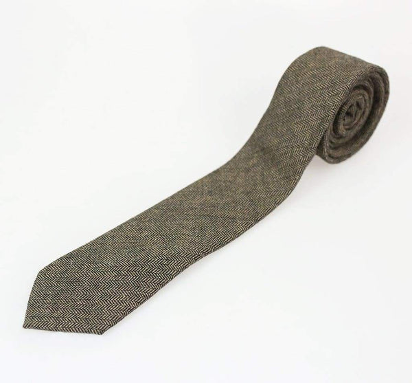 Brown Tweed Tie Set - Accessories