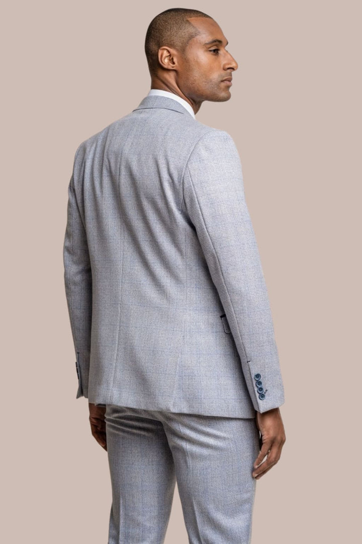 Cavani Caridi Men’s Sky Slim Fit Tweed Check Blazer - Jackets