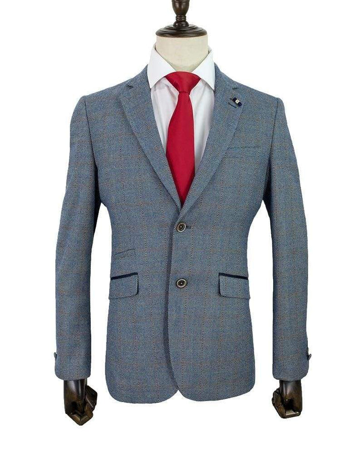 Cavani Delray Duckegg Sim Fit Tweed Style Blazer - 34 - Suit & Tailoring