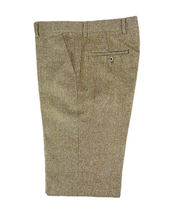 Cavani Gaston Sage Tweed Slim Fit Trousers - 30 - Suit & Tailoring