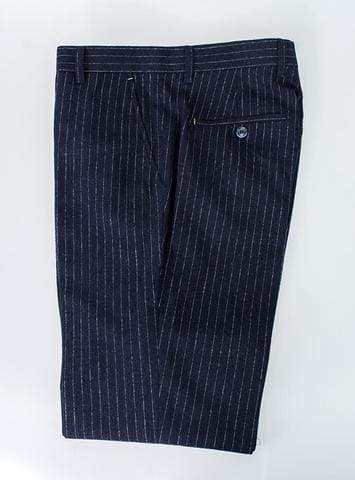 Cavani Lopez Navy Pin Stripe Trousers - Suit & Tailoring