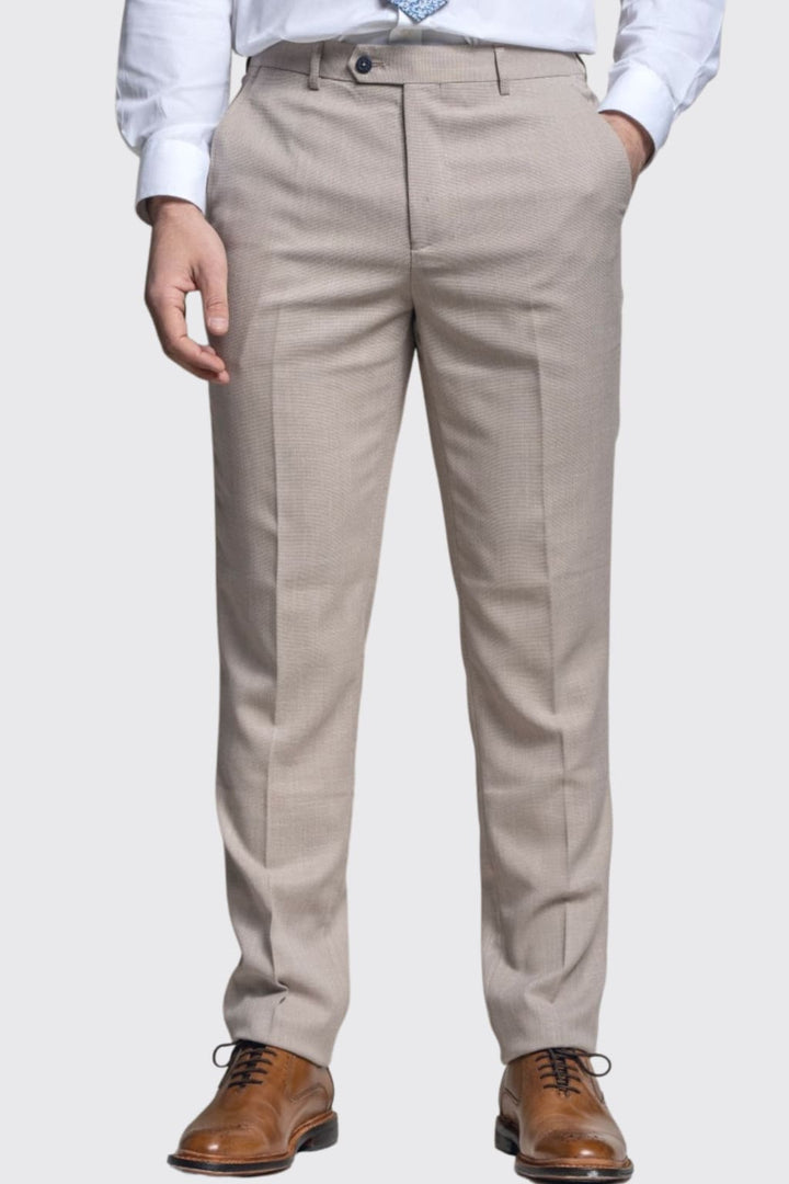Cavani Miami Men’s Beige Trousers - 28R - Trousers