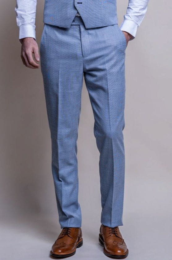 Cavani Miami Men’s Sky Blue Trousers - 28R - Trousers