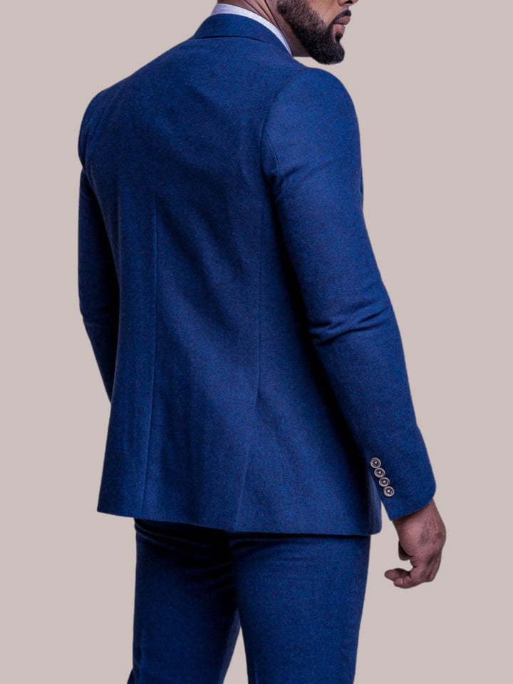 Cavani Orsan Men’s Blue Tweed Blazer - Jackets