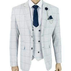 Cavani Radika Light Grey Slim Fit Blazer - 34 - Suit & Tailoring
