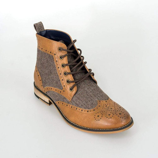 Cavani Sherlock Tan Mens Leather Boots - UK7 | EU41 - Boots