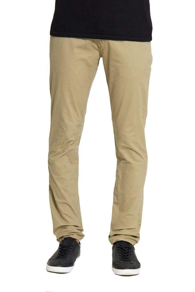 Sabre Slim Fit Stretch Chinos In Stone - 28S - Jeans
