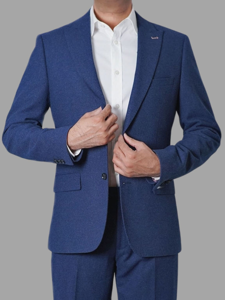 Harry Brown Ralph Tweed Navy Blazer - Suit & Tailoring