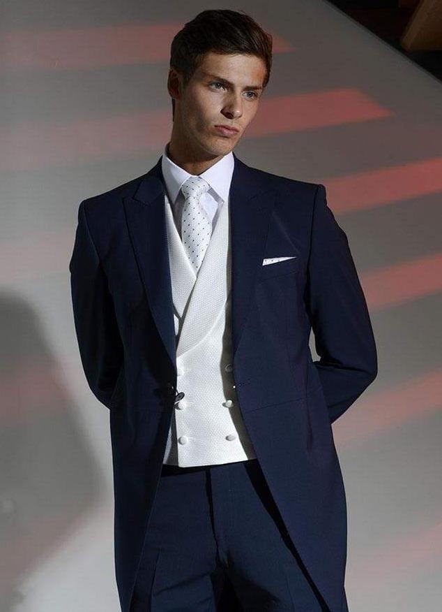 Heirloom Elite Mens Ivory Double Breasted Luxury 100% Wool Tweed Waistcoat - 34R - WAISTCOATS