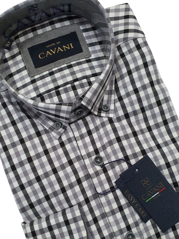 cavani dress shirts Cavani CV-65 - Men's Cotton Stretch Smart Shirt
