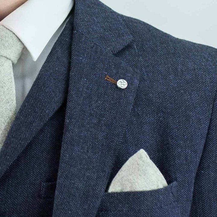 Cavani Burnaby Mens Tweed Check Suit - Suit & Tailoring