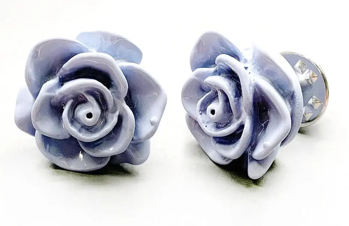 LA Smith Blue Flower Clutch Pin - Accessories