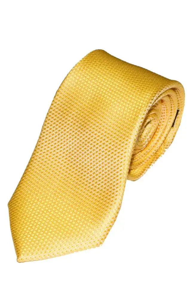 LA Smith Neat Yellow Tie - Accessories