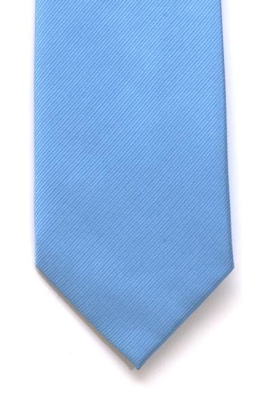 LA Smith Plain Blue Silk Tie - Accessories