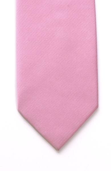 LA Smith Plain Pink Silk Tie - Accessories