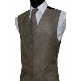 L A Smith Tuape Suede Look Waistcoat - S - Suit & Tailoring