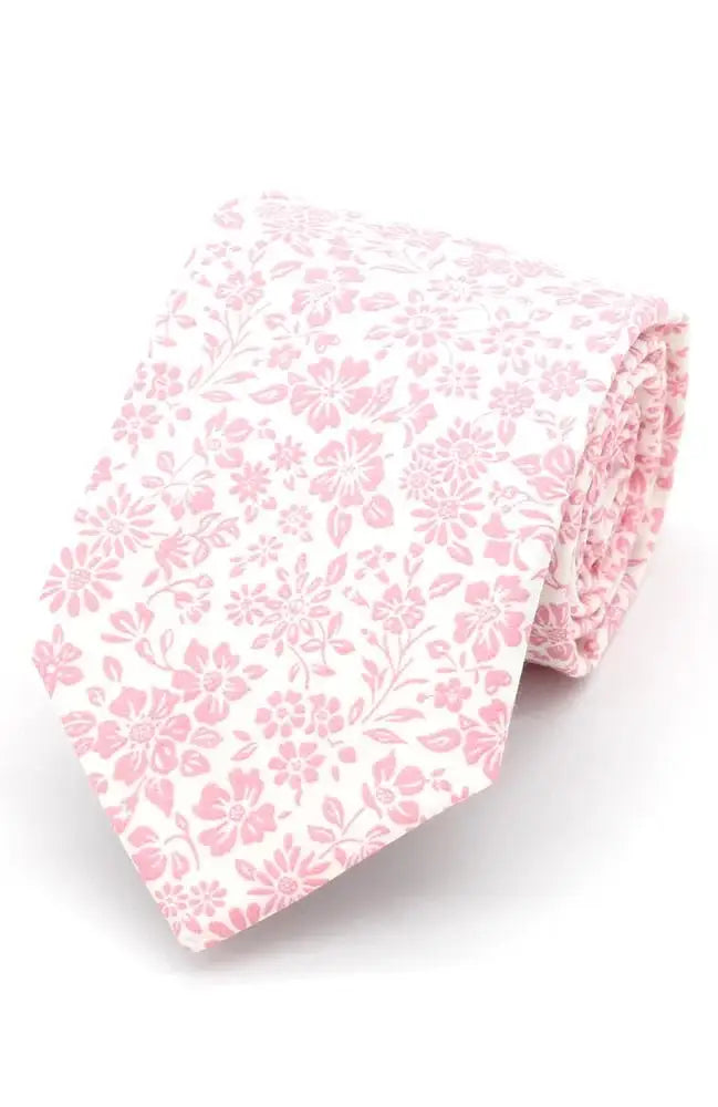 LA Smith Annabella Bartlett Liberty Art Fabric Ties - Pink - Accessories