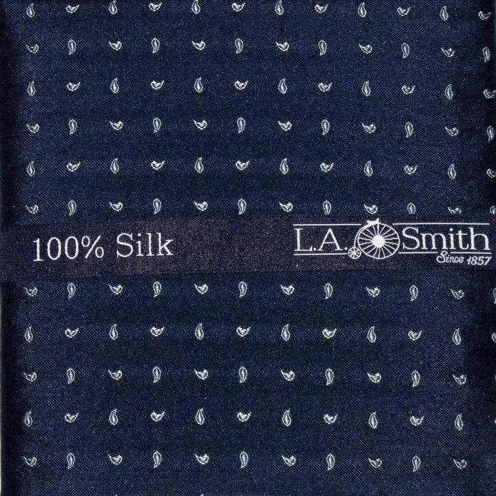 L A Smith Blue Mini Paisley Silk Hank - Accessories