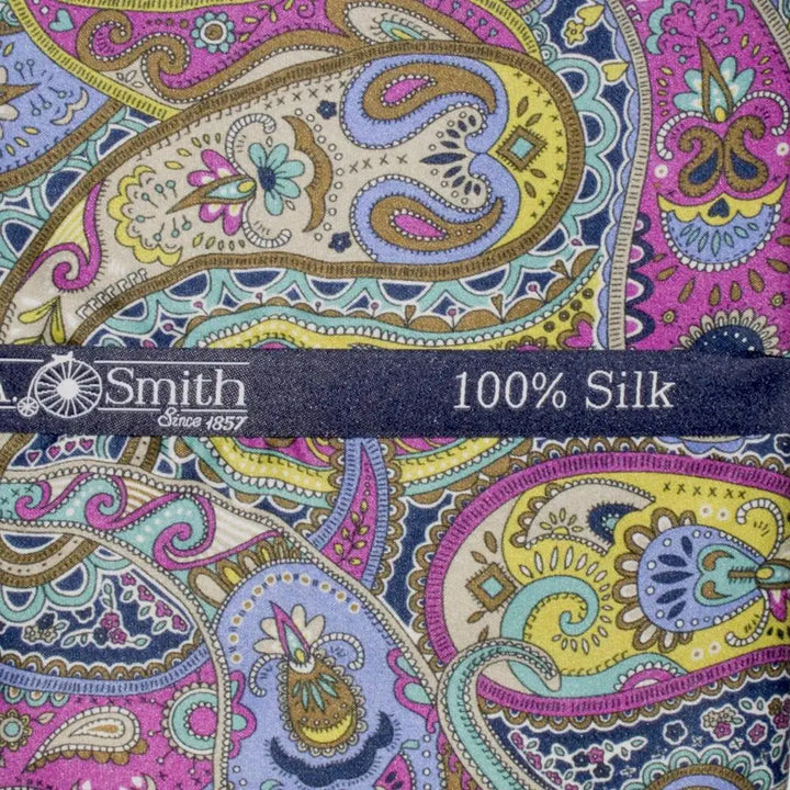 L A Smith Purple Silk Liberty Art Fabric Hank - Accessories