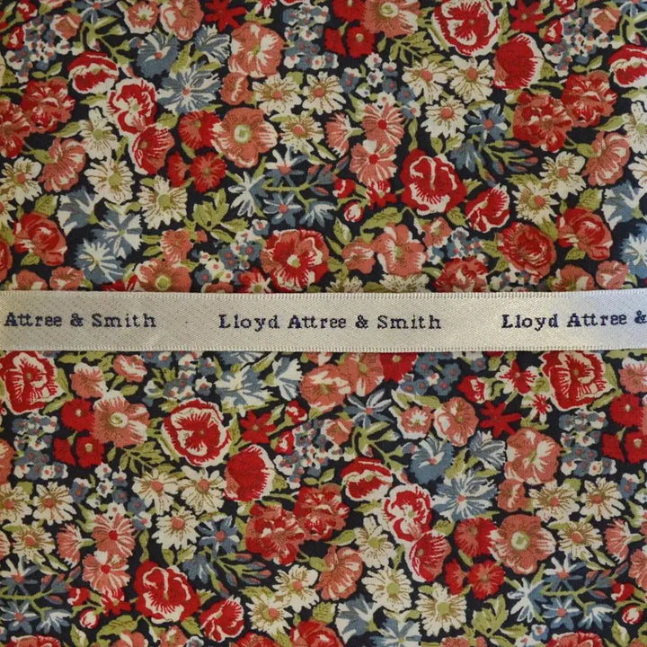 L A Smith Red Liberty Art Fabric Hank - Accessories