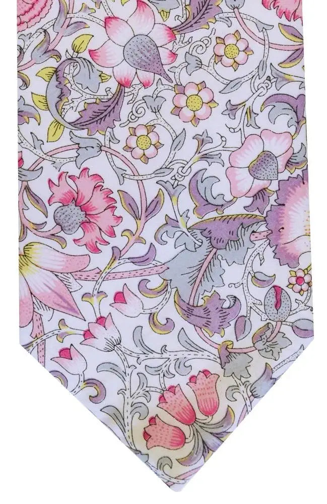 LA Smith Liberty Art Fabric Ties - Pink - Accessories