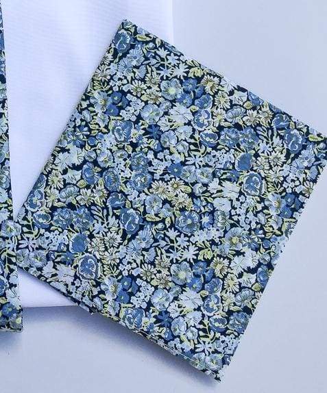Liberty Fabric Chive Blue Gold Pure Cotton Hank - Accessories