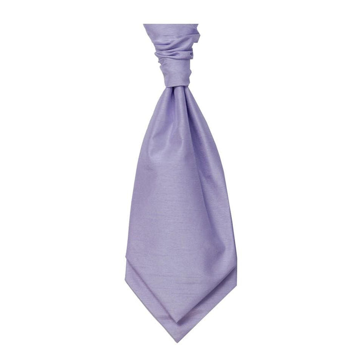 Mens LA Smith LILAC Wedding Cravat - Adult Self Tie Cravat - Accessories