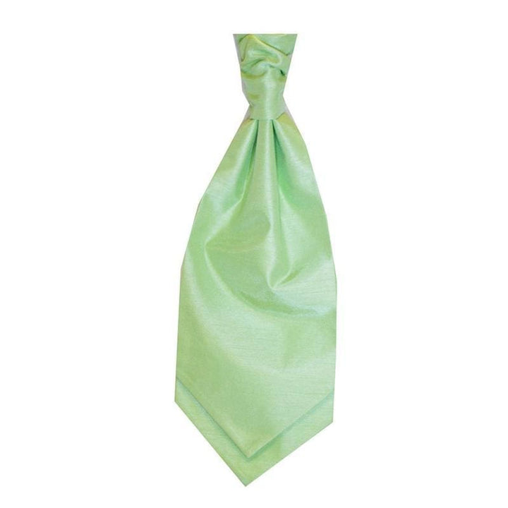 Mens LA Smith Self Tie Wedding Cravats - Apple Green - Accessories