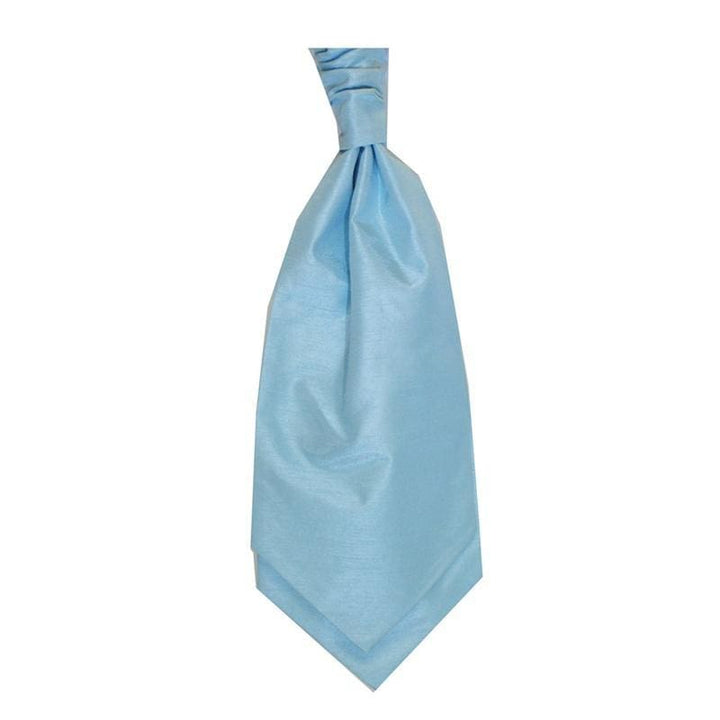 Mens LA Smith Self Tie Wedding Cravats - Mint Blue - Accessories