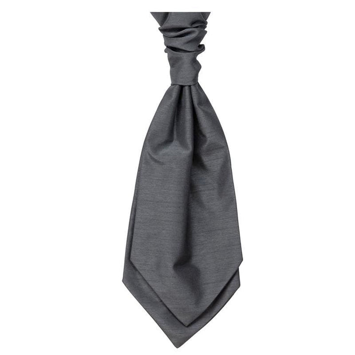Mens LA Smith Wedding Self Tie Cravats - Grey - Accessories