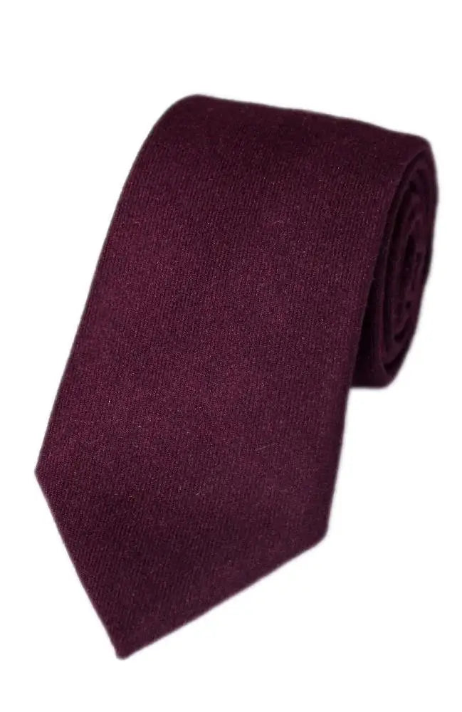 LA Smith Plain Country Ties - Purple - tie