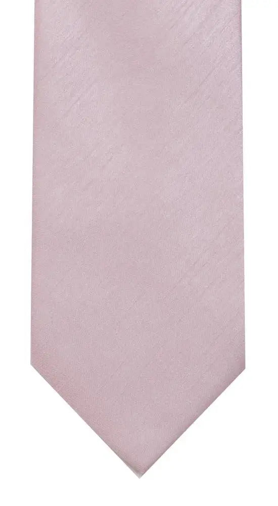 LA Smith Plain Poly Shantung Tie - Pink - Accessories