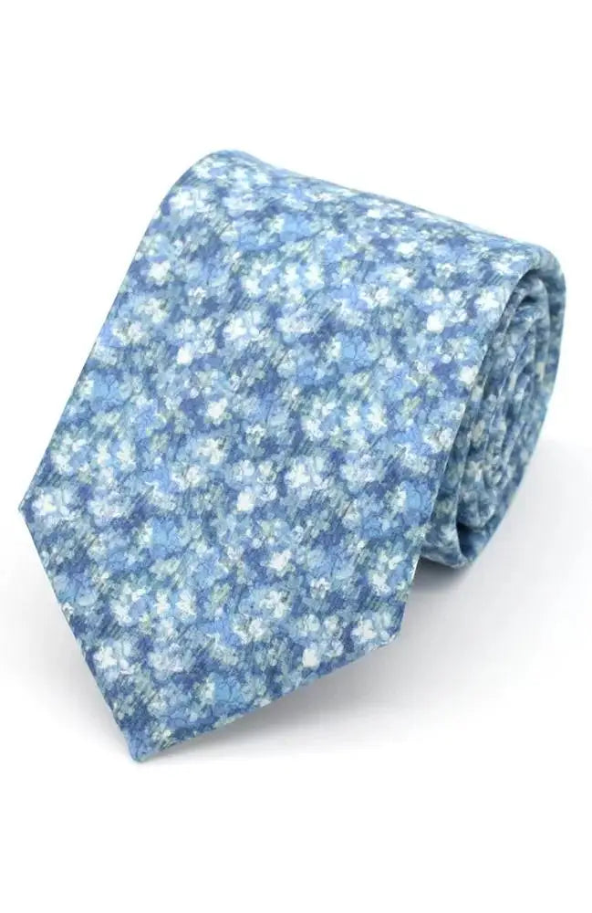 LA Smith Sufyan Blue Men’s Liberty Art Fabric Ties - Blue - Accessories