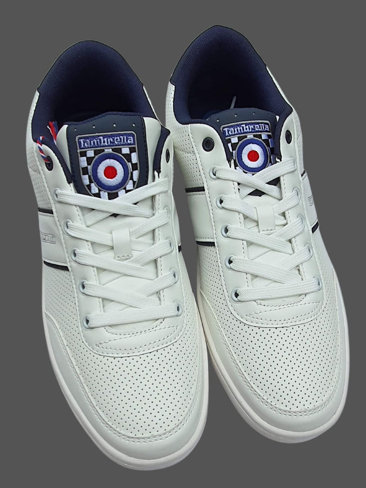 Lambretta White And Navy Men’s Casual Shoes - Shoes