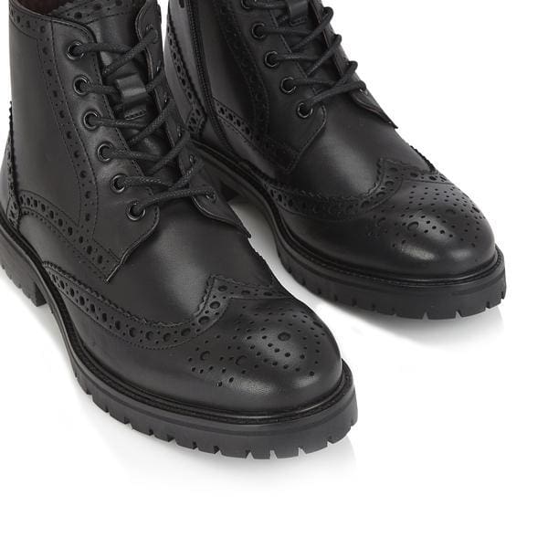 London Brogue Billy Boot Black Men’s Boots - Boots