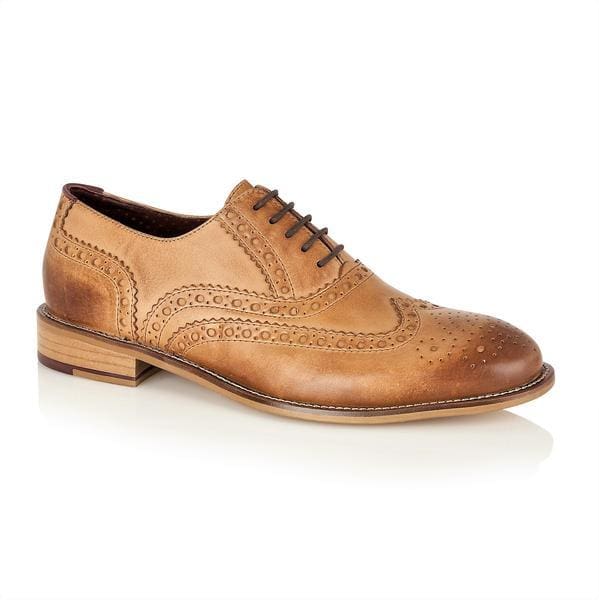 Brogue Gatsby Brogue Tan Men’s Shoe - UK7 | EU41 - Shoes